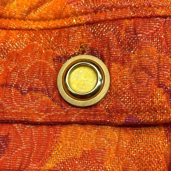 DOLCE GABBANA Vintage pink orange low waist pencil midi skirt - Picture 10 of 10